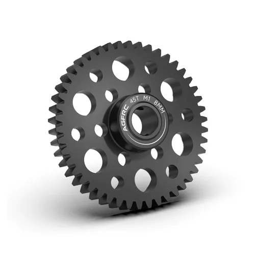 Miniatura 8 de AGFRC Engranaje de motor de piñón de acero endurecido 8MM MOD1 30T RC para carreras de alta velocidad y aplicaciones de carreras de arrastre Parte