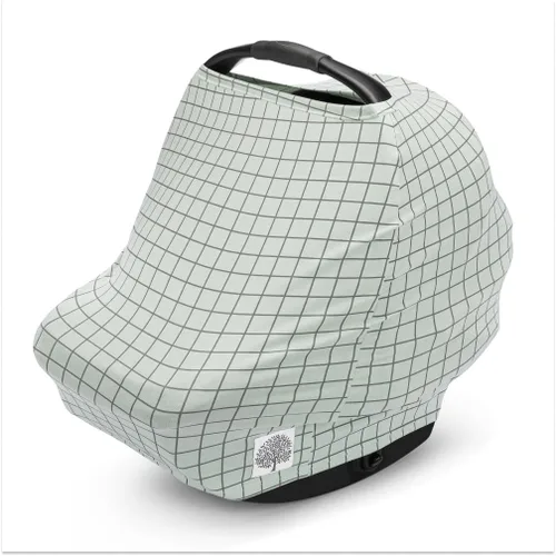 Parker Baby - Funda de asiento de automóvil 4 en 1 para niñas y niños, toldo elástico para asiento de automóvil, funda de lactancia, funda para