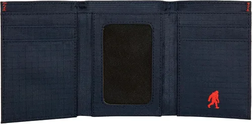 Miniatura 5 de Eddie Bauer Men's Fabric Trifold Wallet Money Clip RFID Protection ID Window Genuine Leather EDC