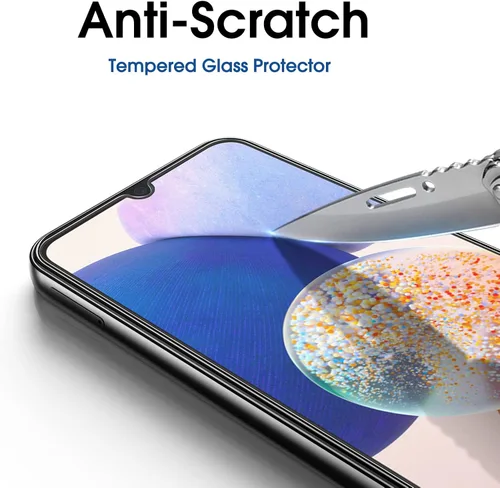 Miniatura 6 de amFilm Paquete de 3 protectores de pantalla de vidrio templado compatibles con Samsung Galaxy A14 5G de 6.6 pulgadas, con kit de fácil instalación