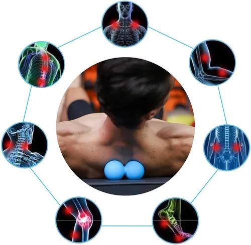 Miniatura 2 de 5BILLION FITNESS Bola de Masaje de Cacahuete – Bola de Masaje de Lacrosse Doble y Bola de Movilidad para Fisioterapia – Herramienta de Masaje