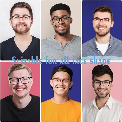 Miniatura 6 de Gafas con filtro de luz azul, paquete de 2 lentes de luz azul para hombre, anteojos de luz azul para mujer, anteojos con luz azul para fatiga ocular