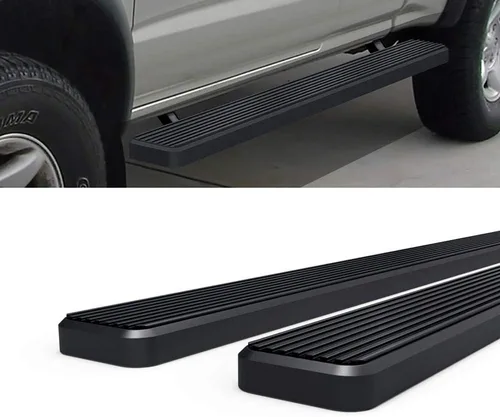 Miniatura 4 de HD Ridez Estribo de 5 pulgadas, acero inoxidable, color negro, compatible con Toyota Tacoma 1995-2004 Extended Xtra Cab (4WD o Prerunner 2WD 4WD)