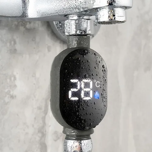 Miniatura 2 de Medidor de temperatura de ducha Medidor de pantalla digital LED Termómetros de agua para el hogar Termostato de baño Medidor de ducha