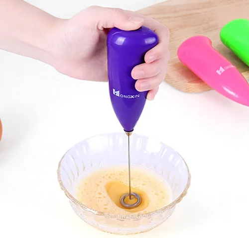 Miniatura 2 de Ochine Batidor eléctrico de huevos Mezclador de mano, mini espumador de leche, batidor de acero inoxidable, herramientas de cocina, mini mezclador