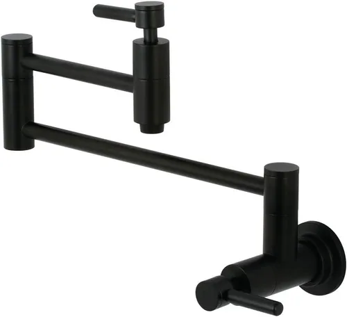 Miniatura 9 de Kingston Brass KS8105DX Concord - Grifo de cocina con relleno de olla de montaje en pared, bronce aceitado Oil Rubbed Bronze