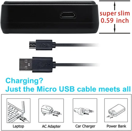 Miniatura 2 de Kastar Cargador USB delgado LCD para Canon BP-808 BP808 y Canon VIXIA HF G10 G20, HFM30 M31 M32 M40 M41 M300 M400, HF S10 S11 S20 S21 S30 S100 S20