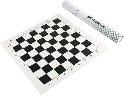Andux Tablero de ajedrez enrollable XQQP-01 (Negro, 13.8x13.8 in)