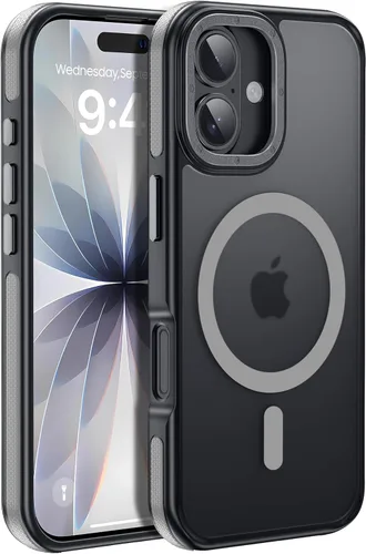 Miniatura 128 de Funda para iPhone 17 Pro Max con protector de lente de cámara [protección de grado militar de 10 pies] compatible con MagSafe a prueba de golpes