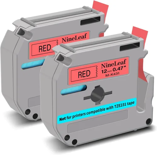 Miniatura 8 de NineLeaf Cinta de etiquetas de repuesto compatible para Brother P-Touch M-Tape M521 MK521 M-K521 funciona con Ptouch PT-M95 PT-90 PT70 PT-65 PT85