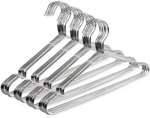 Miniatura 7 de TIMMY Wire perchas Pack 30 acero inoxidable fuerte metálica perchas ropa 16,5 pulgadas
