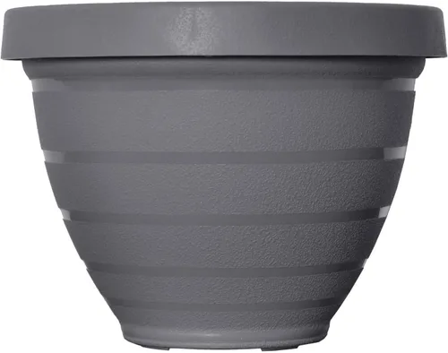 Miniatura 15 de The HC Companies Rings Maceta para Flores - Maceta de riego automático para hierbas y más – Maceta redonda ligera para exteriores e interiores