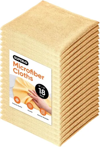 Miniatura 27 de Superio Microfiber Cleaning Cloths Color-Coded for Easy Organization, Ultra-Soft, Durable, Multi-Purpose Cloths for Bathroom, Kitchen, Windows