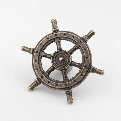 Miniatura 2 de Barra antigua de 2.126 in de diámetro, gancho de pared creativo de un solo agujero, manija para volante, manija de aleación de zinc, manija