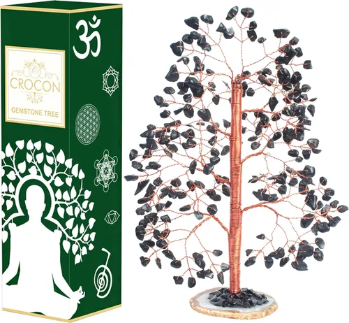 Miniatura 11 de Árbol de la vida de 7 chakras - Árbol de cristal para energía positiva - Árbol de piedras preciosas - Árbol de siete chakras Sabiduría espiritual