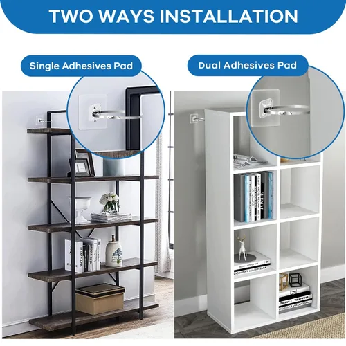 Miniatura 2 de Anclajes Adhesivos de Pared para Muebles (10 Pares 20 Paquetes), Vinkqiado Correas de Seguridad Anti Volcado para Muebles a Prueba de Bebés