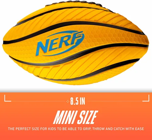 Miniatura 2 de Nerf - Pelota de fútbol infantil de espuma suave con agarre en espiral, pelota junior de fácil agarre, 8.5 pulgadas
