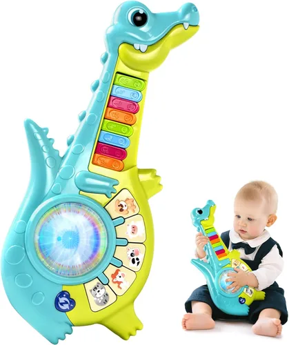 Marstone Juguetes para Niños Pequeños de 1 Año de Edad Regalo para Niño: Juguetes Musicales para Bebé Niña de 12-18 Meses, Piano Guitarra Educativo