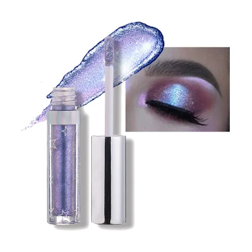 Miniatura 14 de Sombra de ojos líquida con brillantina, pigmentos metálicos, metales de maquillaje brillantes para ojos, delineadores de ojos, sombra de ojos