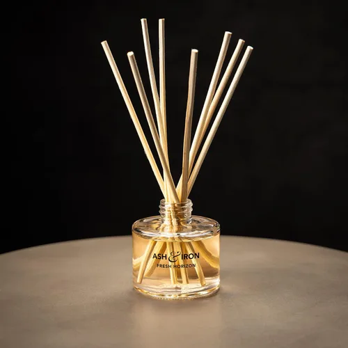 Miniatura 5 de Difusor de varillas de lujo para el hogar y el baño – Ash & Iron Fresh Horizon, Crisp Alpine Air & Cactus Blossom, 4.2 fl oz, 3-5 meses de duración