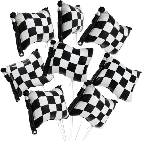 Miniatura 9 de Globos de fiesta de neumáticos negros de 30 pulgadas, globos clásicos de aluminio de Mylar para hombres y niños, decoración de fiesta de cumpleaños