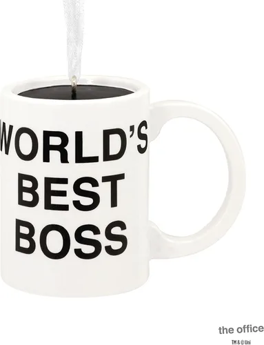 Miniatura 4 de Hallmark The Office World's Best Boss - Adorno de navidad Taza de café World's Best Boss