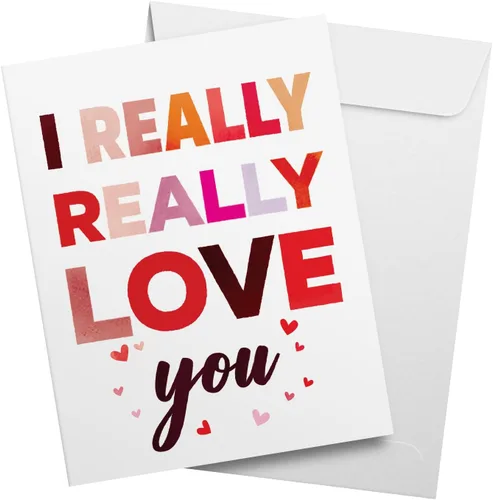 Miniatura 11 de Tarjetas de felicitación y sobres grandes para el día de San Valentín "A Big Hug" – 8.5 x 11 pulgadas, tarjeta de San Valentín de tamaño grande