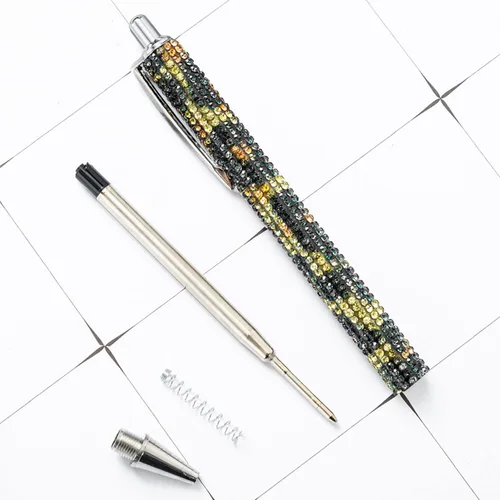 Miniatura 3 de HOCE 3 bolígrafos de metal con diamantes de imitación de 0.028 in, tinta negra, bolígrafos de regalo para Navidad, dama de honor, boda, cumpleaños