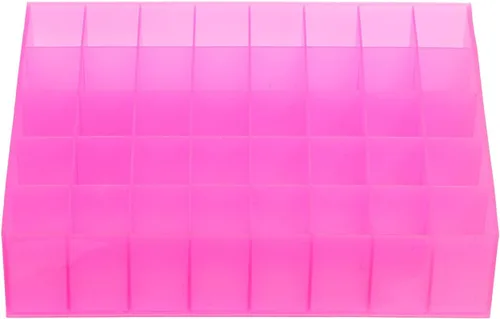FRCOLOR Organizador de lápiz labial con 40 ranuras, estuche de almacenamiento de maquillaje acrílico, soporte compacto para cosméticos, joyas y