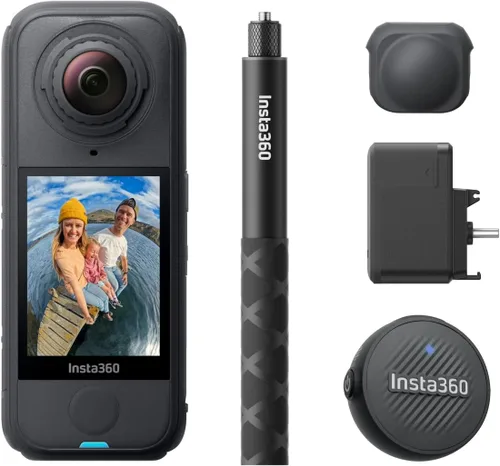 Miniatura 20 de Insta360 X4 Air Kit de inicio - Cámara 360 de 8K y 165g ligera, palo de selfie invisible, lentes reemplazables, dispara primero y enmarca después