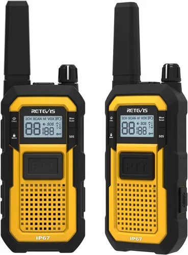 Miniatura 14 de Retevis RB48 Walkie Talkies Impermeables, Radio Bidireccional de Alta Resistencia, Triple Prueba Avanzada, Llamada por Vibración, USB-C, SOS