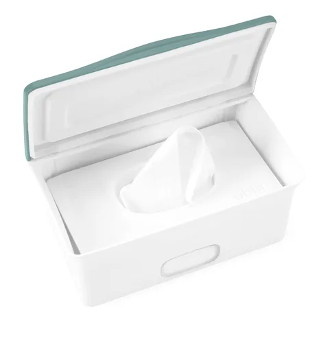 Miniatura 10 de Dispensador de toallitas para bebé Ubbi, estuche de toallitas para bebé, porta toallitas para bebé con placa ponderada, mantiene las toallitas