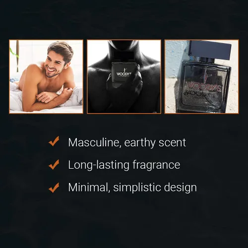 Miniatura 4 de Woody's Colonia para hombre, fragancia de larga duración con aroma fresco, Eau de Toilette masculino para uso diario, 3.4 onzas líquidas