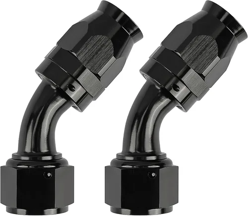 Miniatura 18 de EVIL ENERGY 6AN PTFE montaje extremo manguera montaje 180 grados negro para manguera de PTFE solamente 2PCS