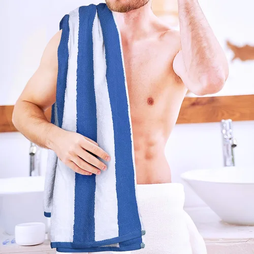 Miniatura 5 de Utopia Towels Paquete de 2 toallas de playa de gran tamaño, 35 x 70 pulgadas, 100% algodón hilado en anillo, altamente absorbentes, súper suaves