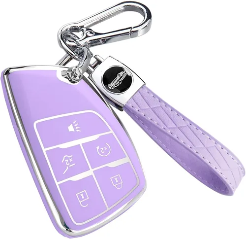 Miniatura 8 de Funda para llavero Chevy con llavero, funda de TPU suave para Colorado Equinox Silverado, para GMC Canyon Sierra Remote Smart Key Holder