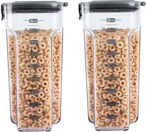 Miniatura 18 de Progressive International ProKeeper+ Juego de recipientes de almacenamiento de alimentos de plástico transparente herméticos para la cocina