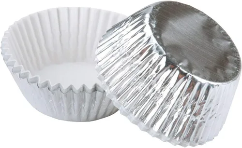 Miniatura 2 de Wilton Pastel 415-207 BAKECUPS PLATA FOIL 24CT, 2 pulgadas