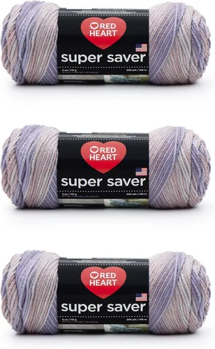 Miniatura 97 de Red Heart Hilo Super Saver, paquete de 3, estampado artístico, 3 unidades Estampado De Artista