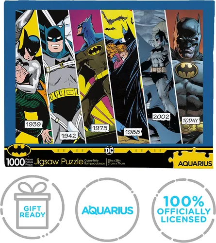 Miniatura 7 de AQUARIUS DC Batman Timeline Puzzle (rompecabezas de 1000 piezas) – Mercancía y coleccionables con licencia oficial de DC Comics – Sin
