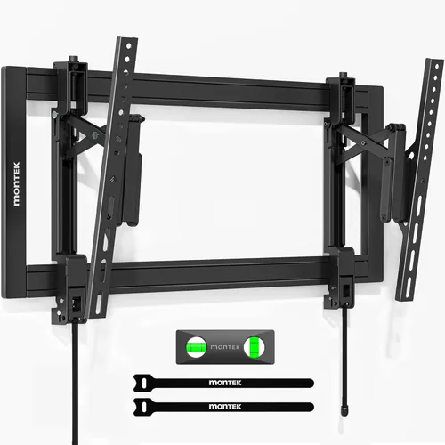 monTEK - Soporte de pared para TV con inclinación de alta resistencia para televisores de 37–90" de hasta 200 libras – Bajo perfil, ajuste
