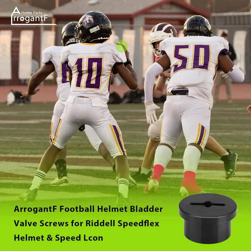 Miniatura 5 de Tornillos de válvula de vejiga de casco de fútbol para Riddell Speedflex y Speed Icon, 5 piezas de tapón de válvula de tornillo roscado de alto