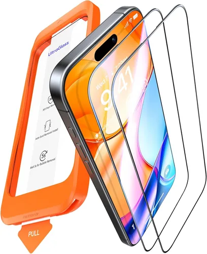 Miniatura 14 de UltraGlass TOP 9H+ Armor - Protector de pantalla para iPhone 15 Pro Max [NO.1 grado militar inastillable], protector de pantalla de vidrio templado