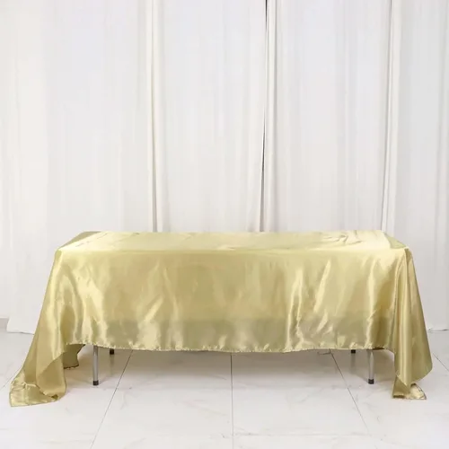 Miniatura 104 de Efavormart - Mantel rectangular de satén, 90 x 132 pulgadas, suave, oblongo, lavable, mantel decorativo de tela sedosa para bodas, fiestas, Plata