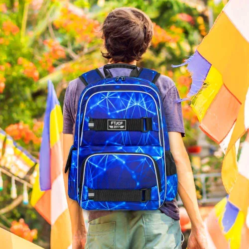 Miniatura 50 de Mochila para laptop, 16 pulgadas, bolsa escolar y bolsa de almuerzo, mochilas resistentes al agua para adolescentes, niñas, mujeres, estudiantes