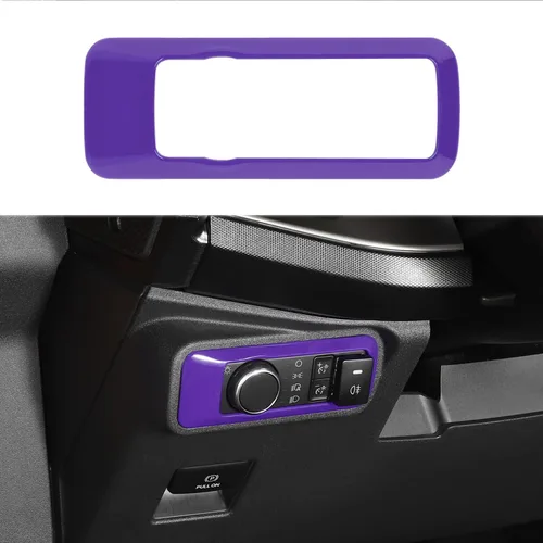 Miniatura 15 de RAZPOY Cubierta de botón del interruptor de faros para accesorios Ford Bronco 2021-2025 Azul