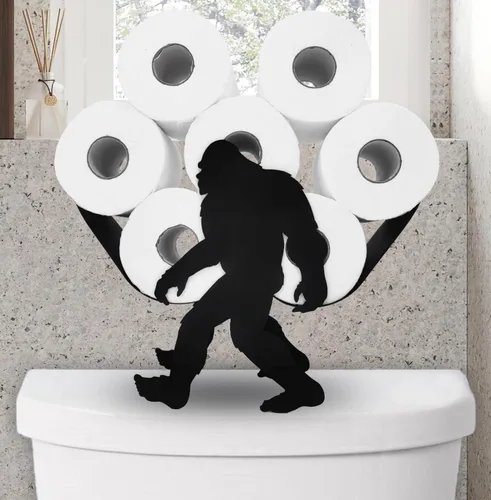 Miniatura 14 de Lindos soportes de papel de oveja, soporte de papel higiénico de metal negro, organizador decorativo de almacenamiento de papel higiénico