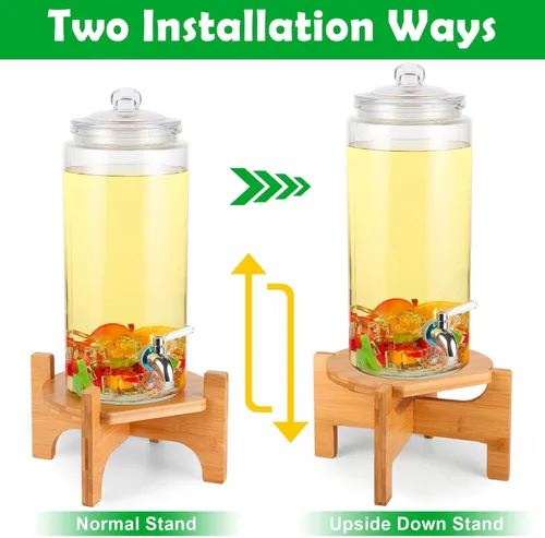 Miniatura 4 de Soporte dispensador de bebidas, soporte dispensador de bebidas, se adapta a un diámetro máximo de 8.66 pulgadas de diámetro del dispensador