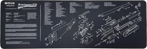 Alfombrilla de limpieza de pistola antideslizante de goma almohadilla de limpieza para pistola de mantenimiento para pistola