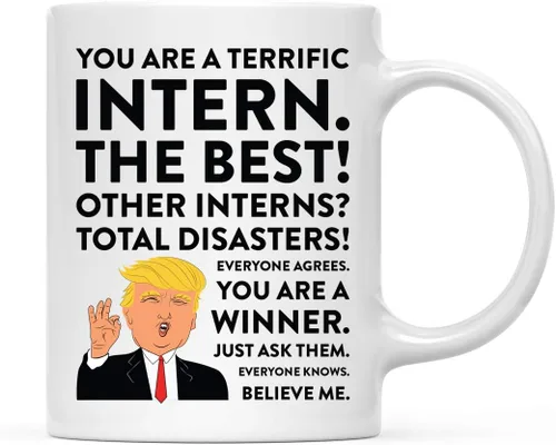 Miniatura 28 de Andaz Press Funny President Donald Trump - Taza de café de 11 onzas, excelente instructor aeróbico, paquete de 1, taza de cerámica para beber